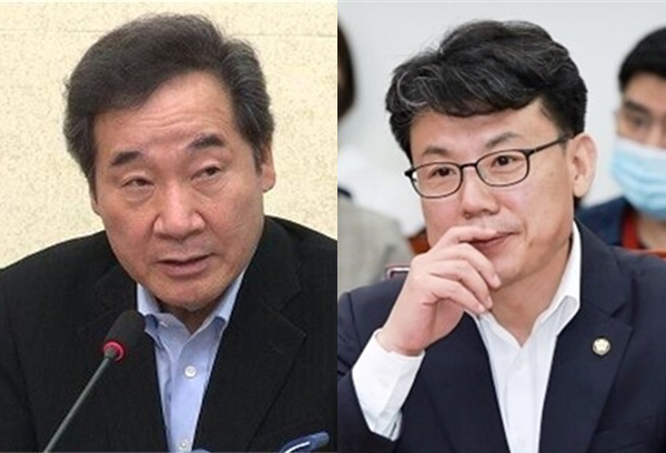 이낙연 전 더불어민주당 대표(좌)와 친이재명계로 분류되는 진성준 민주당 의원(우). 시사포커스DB