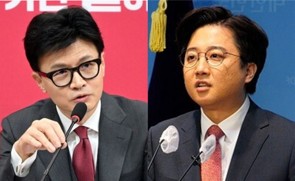 한동훈 국민의힘 비상대책위원장(좌)과 이준석 전 국민의힘 대표(우). 시사포커스DB