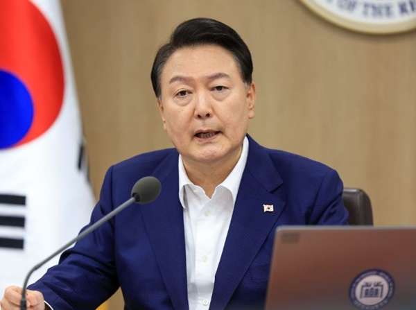 1일 국무회의를 주재하고 있는 윤석열 대통령 모습. ⓒ대통령실