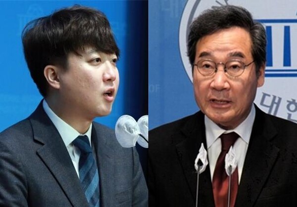 이준석 전 국민의힘 대표(좌)와 이낙연 전 더불어민주당 대표(우)가 기자회견을 하고 있는 모습. 사진 / 시사포커스DB