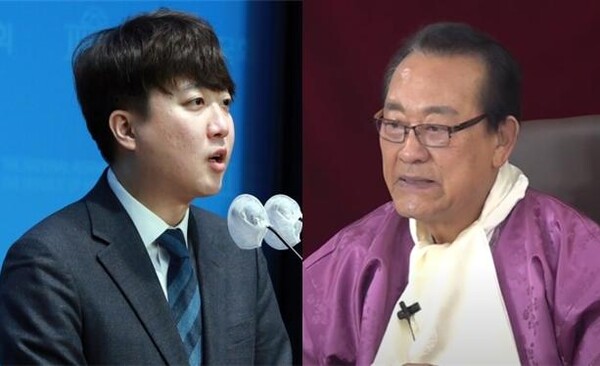 이준석 개혁신당 대표(좌)와 김호일 대한노인회장(우). 사진 / 시사포커스DB(좌), ⓒ대한노인회(우)