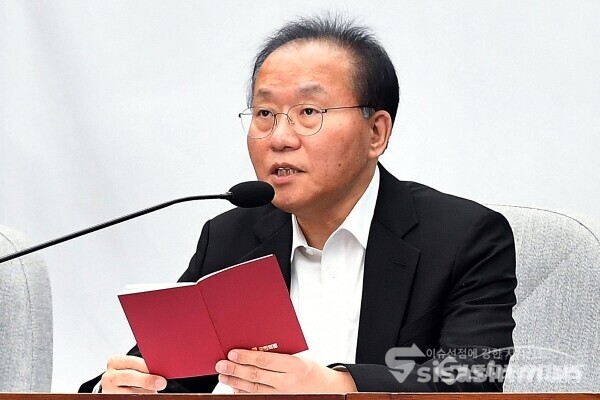 윤재옥 국민의힘 원내대표가 발언하고 있다. 사진 / 시사신문DB
