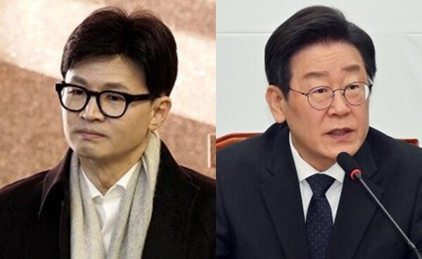 한동훈 국민의힘 비상대책위원장(좌)과 이재명 더불어민주당 대표(우). 시사포커스DB
