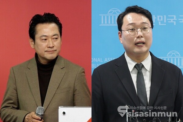장동혁 국민의힘 사무총장(좌), 천하람 개혁신당 총괄선대위원장(우). 사진 / 시사신문DB