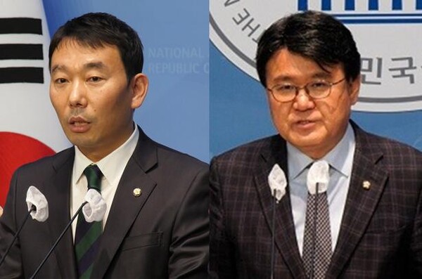 더불어민주당 김용민 원내정책수석부대표(좌)와 조국혁신당 황운하 원내대표(우). 시사포커스DB