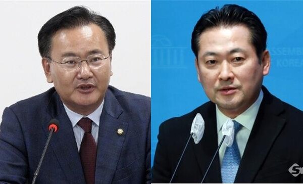 국민의힘 유상범 비상대책위원(좌)과 장동혁 원내수석대변인(우). 시사포커스DB