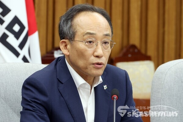 추경호 국민의힘 원내대표가 국회에서 발언하고 있다. 사진 / 시사신문DB