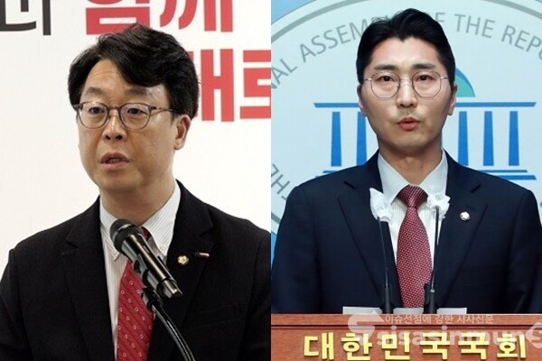 국민의힘 곽규택 수석대변인(좌), 박준태 원내대변인(우). 사진 / 시사신문DB