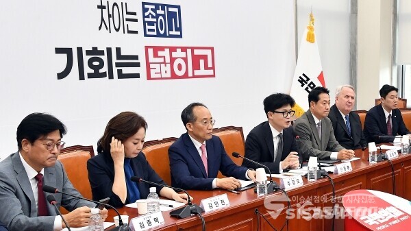 19일 한동훈 당대표가 모두발언을 하고 있다. 사진 / 시사신문DB