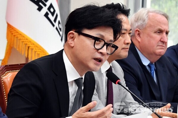 21일 한동훈 대표가 발언을 하고 있다. 사진 / 시사신문DB