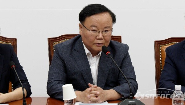 국민의힘 김재원 최고위원이 지난 9월9일 오전 서울 여의도 국회에서 열린 최고위원회의에서 발언하고 있다. 사진 / 이 훈 기자