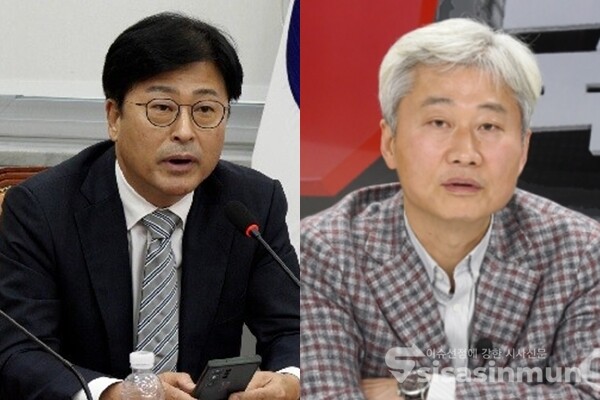 김종혁 국민의힘 최고위원(좌), 김근식 국민의힘 전 비전전략실장(우). 사진 / 시사신문DB