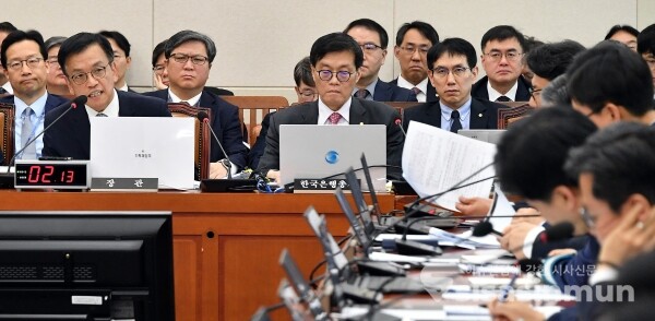 17일 기재위 전체회의에 최상목 경제부총리와 이창용 한국은행 총재가 참석했다.