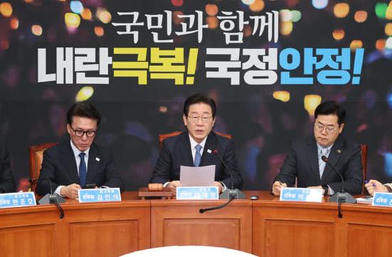 이재명 더불어민주당 대표가 20일 서울 여의도 국회에서 열린 최고위원회의에서 모두발언을 하고 있다. ⓒ뉴시스