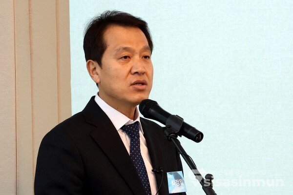 6일 최정일 피아이이 공동대표가 회사 비전에 대해 소개하고 있다. [사진 /오훈 기자]