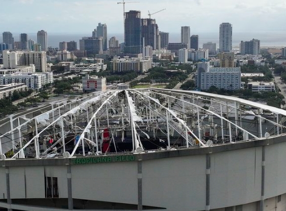 탬파베이, 트로피카나 필드 파손에 새 홈구장도 포기. ⓒ뉴시스