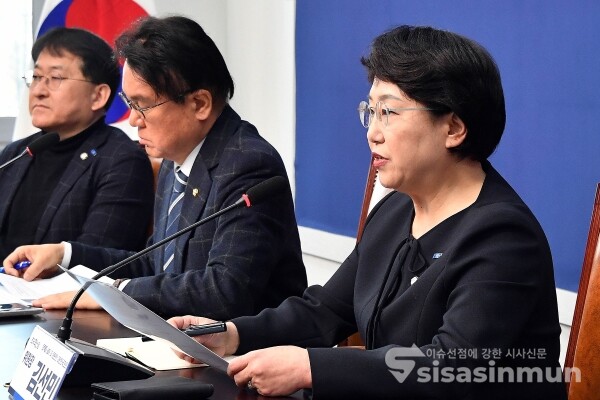 19일 김선민 권한대행이 모두발언을 하고 있다.