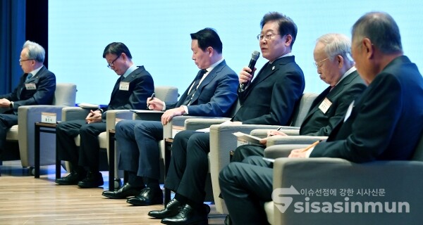 8일 이재명 대선 후보가 발언을 하고 있다.