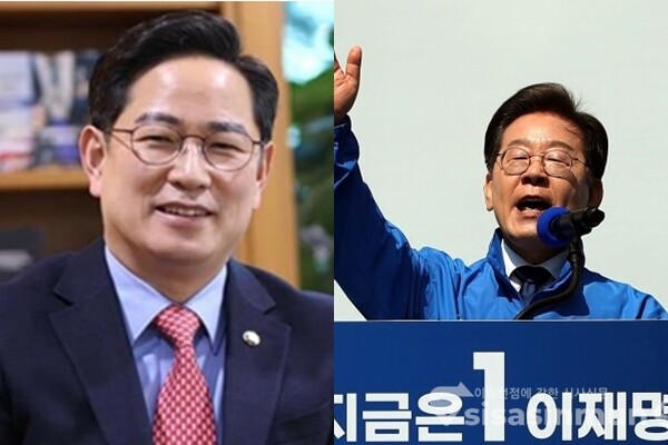 국민의힘 박수영 의원(좌), 이재명 더불어민주당 대선후보(우). 사진 / 시사신문DB