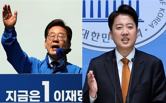 이재명 더불어민주당 대선 후보(좌)와 이준석 개혁신당 대선 후보(우). 시사포커스DB