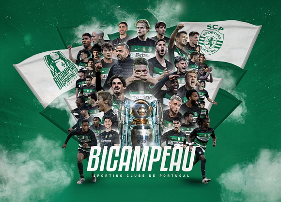 스포르팅, 벤피카와 승점 2점 차이로 리그 2연패. ⓒ스포르팅 CP