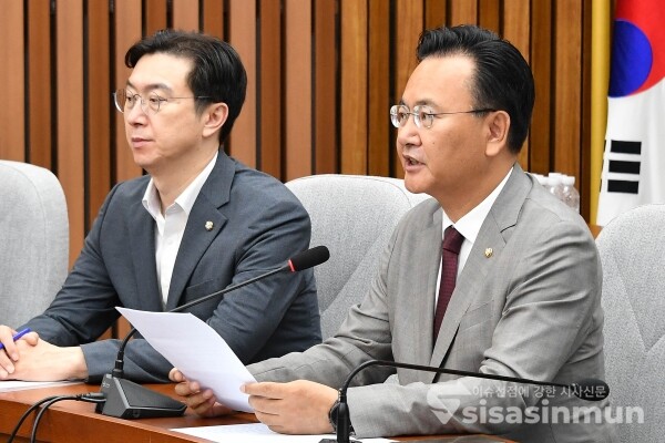 27일 유상범 원내운영수석부대표가 발언을 하고 있다.