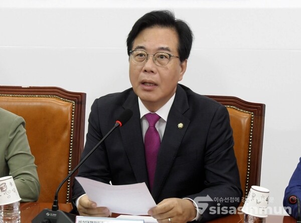 송언석 국민의힘 비상대책위원장이 7일 국회에서 열린 비상대책위원회의에서 발언하고 있다. 사진 / 이훈 기자