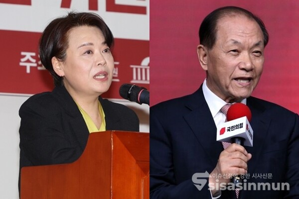 윤희숙 여의도연구원장, 황우여 전 선관위원장. 사진 / 시사신문DB