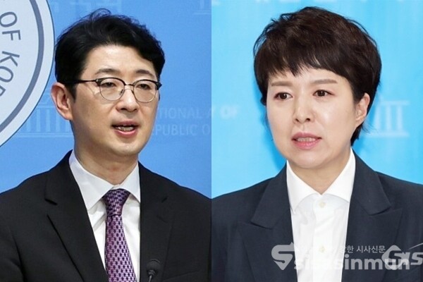 (좌측부터) 국민의힘 주진우 의원, 김은혜 의원. 사진 / 시사신문DB