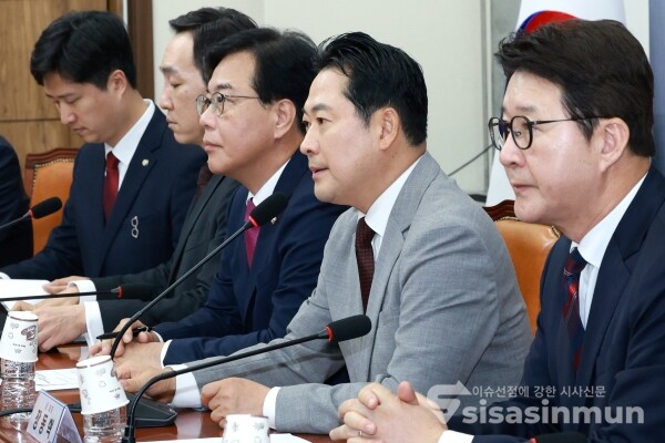 27일 장동혁 신임 당대표가 발언을 하고 있다.