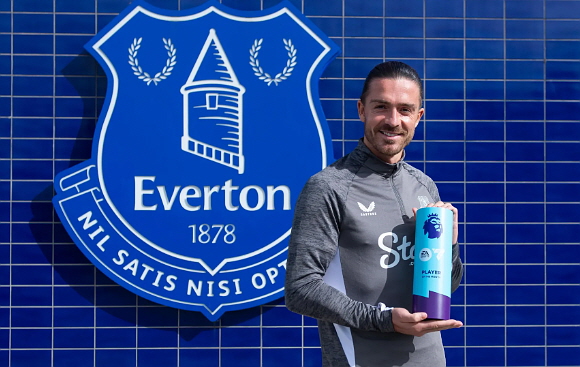 그릴리쉬, 3경기 4도움으로 8월 이달의 선수. ⓒ프리미어리그