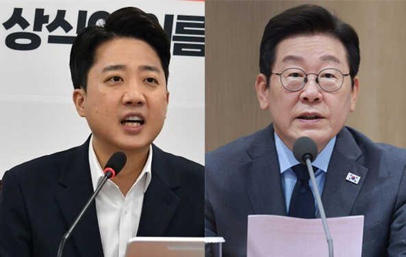 이준석 개혁신당 대표(좌)와 이재명 대통령(우). 사진 / 시사포커스DB(좌), ⓒ뉴시스(우)