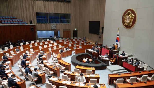 김대종 세종대학교 경영학부 교수가 5일 서울 여의도 국회에서 열린 예산결산특별위원회의 2026년도 예산안 및 기금운용계획안에 대한 공청회에서 발언하고 있다. ⓒ뉴시스