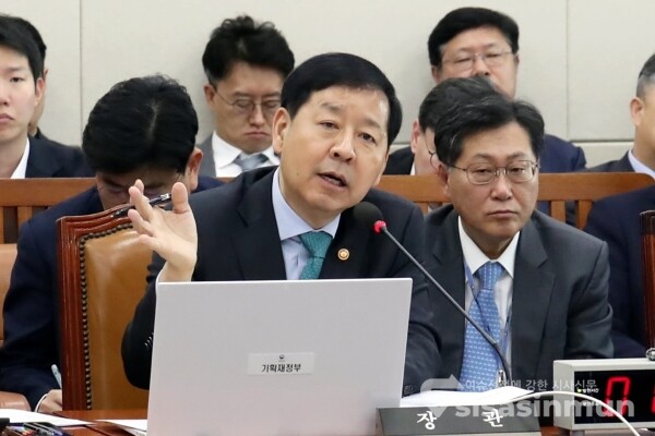 17일 구윤철 경제부총리가 의원의 질의에 답하고 있다.