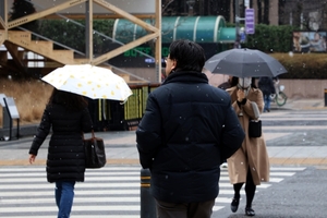 [포토] 찬바람 불며 눈 내린 서울